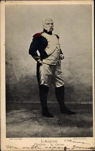 Ak Schauspieler Guitry, Portrait, Theaterszene, L'Aiglon