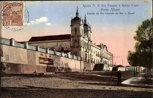 Ak Porto Alegre Brasilien, Igreja N.S. dos Passos e Santa Casa