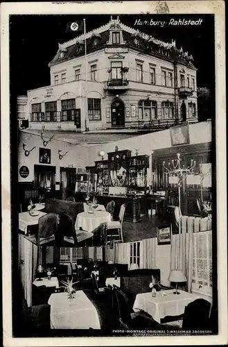 Ak Hamburg Wandsbek Rahlstedt, Gaststätte Central Hotel, Rahlstedter Bahnhofstraße 35