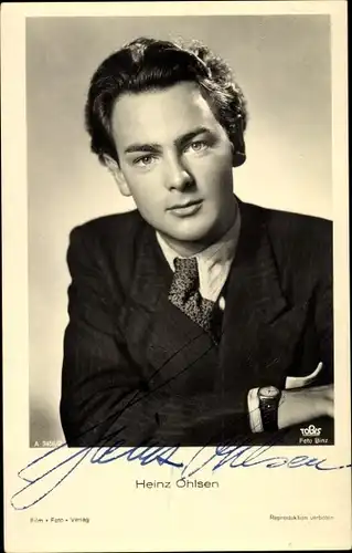 Ak Schauspieler Heinz Ohlsen, Portrait, Anzug