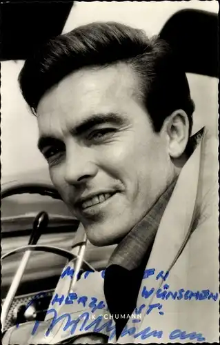 Ak Schauspieler Erik Schumann, Portrait, Autogramm