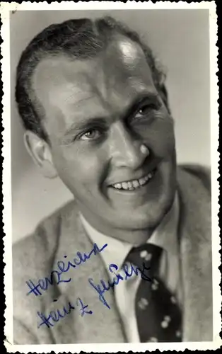 Ak Schlagersänger Heinz Schultze, Portrait, Autogramm