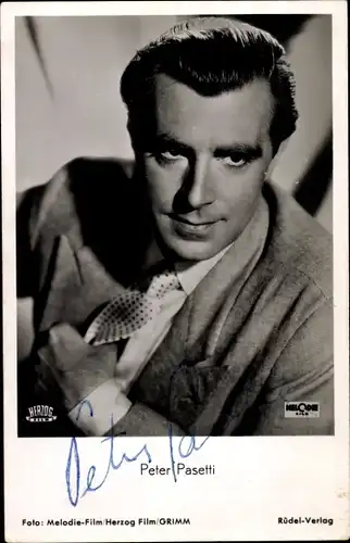 Ak Schauspieler Peter Pasetti, Portrait, Autogramm