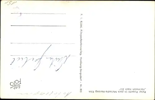 Ak Schauspieler Peter Pasetti, Portrait, Autogramm