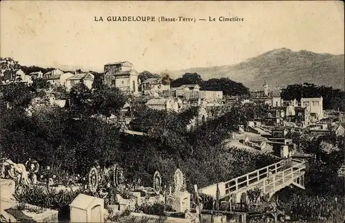 Ak Basse Terre Guadeloupe, Le Cimetiere