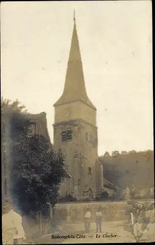 Foto Ak Roôcourt la Côte Haute Marne, Le Clocher