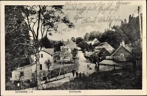 Ak Schierke Wernigerode am Harz, Dorfstraße