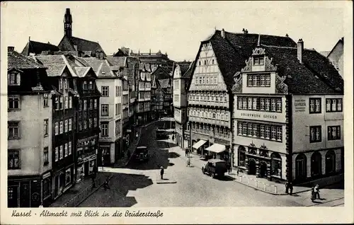 Ak Kassel in Hessen, Altmarkt mit Blick in die Brüderstraße, Drahtwerk Linker