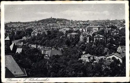 Ak Plauen im Vogtland, Stadtpanorama