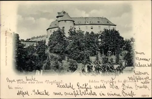Ak Oelsnitz Vogtland, Schloss Voigtsberg, Vogtsberg