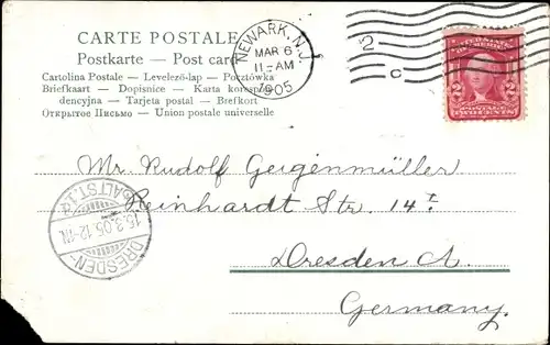 Ak Liebespaar unter dem Schirm eines Pilzes