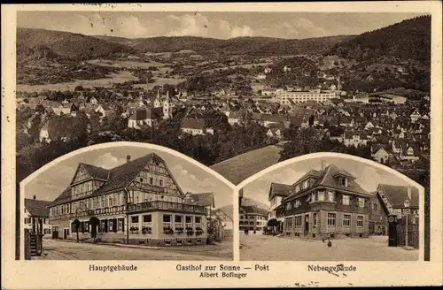 Ak Murrhardt in Württemberg, Gasthof zur Sonne, Totalansicht