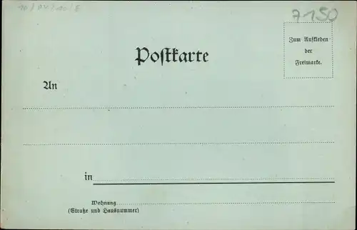 Mondschein Ak Backnang in Württemberg, Totalansicht der Ortschaft