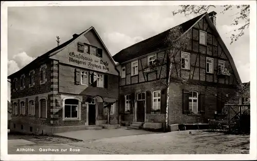 Ak Althütte in Württemberg, Gasthaus und Metzgerei zur Rose