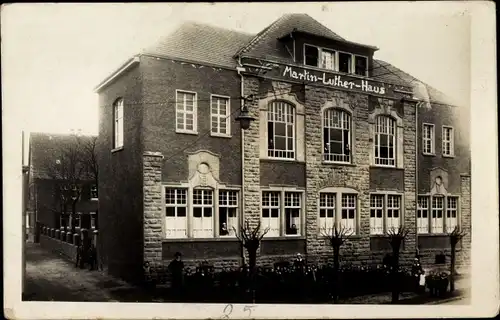 Foto Ak Philippsburg in Baden, Partie am Martin Luther Haus