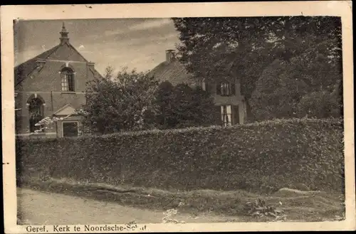 Ak Noordsche Schut Drenthe Niederlande, Geref. Kerk