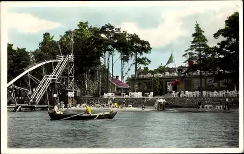 Ak Motala Schweden, Varamobaden, Strandgärden