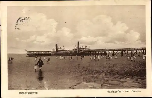 Ak Oostvoorne aan Zee Südholland, Aanlegplaats der Booten