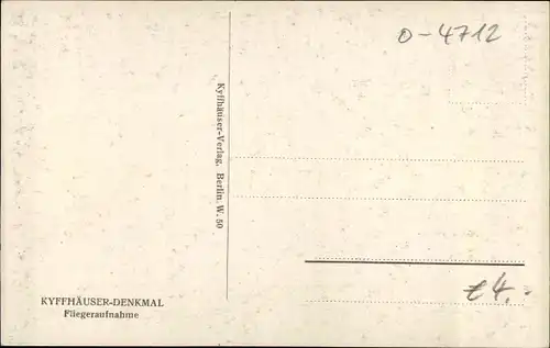 Ak Steinthaleben Kyffhäuserland in Thüringen, Kyffhäuser, Kaiser Wilhelm Denkmal