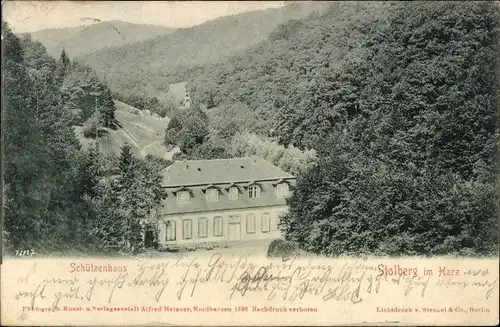 Ak Stolberg im Harz, Schützenhaus