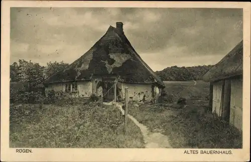 Ak Insel Rügen, Altes Bauernhaus