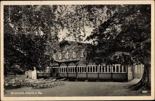 Ak Sassnitz auf Rügen, Waldhalle