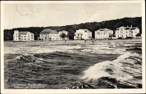 Ak Seebad Heiligendamm Bad Doberan, Villen an der Promenade