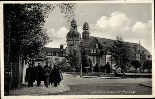 Ak Clausthal Zellerfeld im Oberharz, Kurrende, Passanten