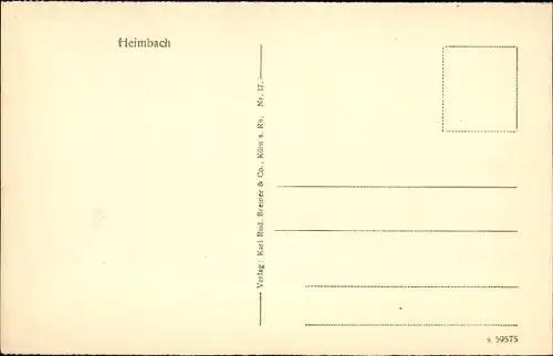 Ak Heimbach in der Eifel, Panorama