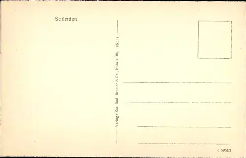 Ak Schleiden in der Eifel, Teilansicht