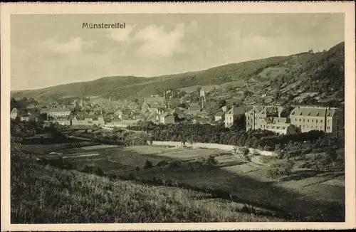 Ak Bad Münstereifel, Ort mit Landschaft