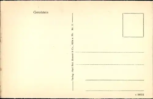 Ak Gerolstein in der Eifel, Ortschaft mit Landschaftsblick