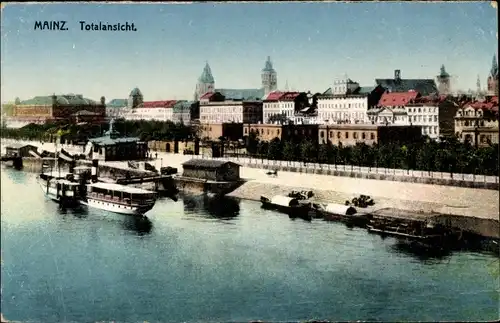 Ak Mainz am Rhein, Totalansicht