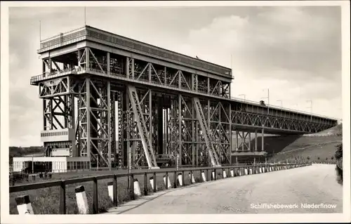 Ak Niederfinow im Barnim, Schiffshebewerk