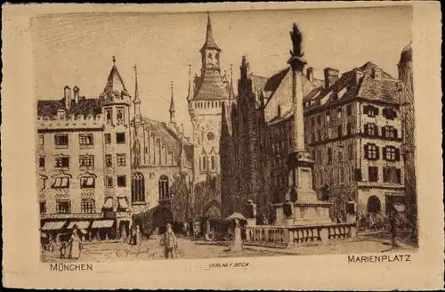 Ak München, Marienplatz