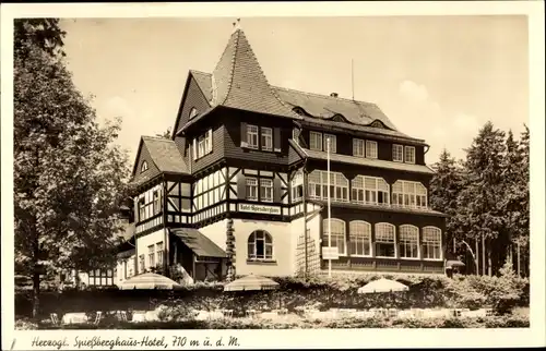 Ak Friedrichroda im Thüringer Wald, Herzogl. Spießberghaus-Hotel