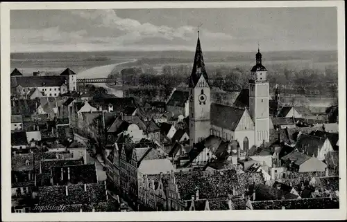 Ak Ingolstadt an der Donau Oberbayern, Ortsansicht