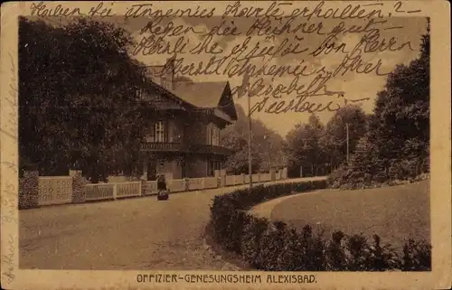 Ak Alexisbad Harzgerode am Harz, Offizier-Genesungsheim