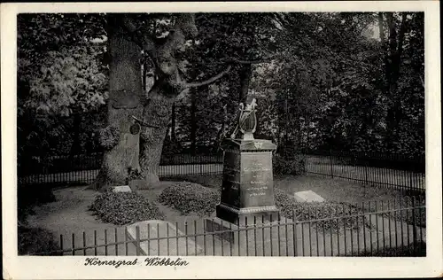 Ak Wöbbelin in Mecklenburg, Körnergrab