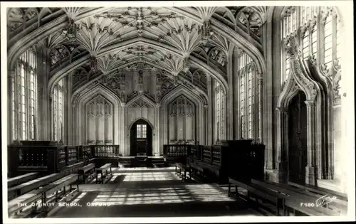 Ak Oxford Oxfordshire England, The Divinity School