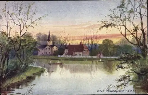 Ak Reading Berkshire England, Near Pangbourne Bridge