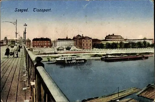 Ak Szeged Segedin Ungarn, Tiszapart