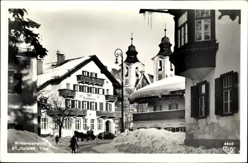 Ak Sankt Johann in Tirol, Wintersportplatz