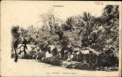 Ak Hanoi Vietnam, vue générale du Village du Papier