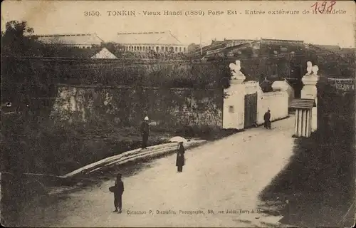 Ak Hanoi Tonkin Vietnam, Porte Est, Entree exterieure de la Citadelle