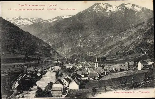 Ak Bossòst Bosost Katalonien, Valle de Aran, vista general, Los Pirineos