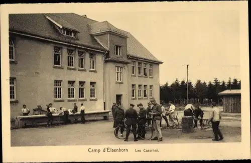 Ak Elsenborn Bütgenbach Wallonien Lüttich, Truppenübungsplatz, Les Casernes