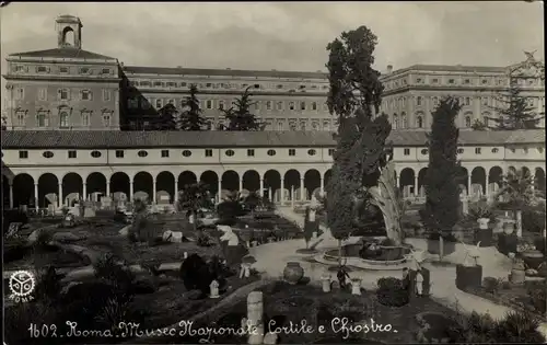 Ak Roma Rom Lazio, Museo Nazionale, Cortile e Chiostro