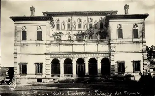 Ak Roma Rom Lazio, Villa Umberto I, Palazzo del Museo