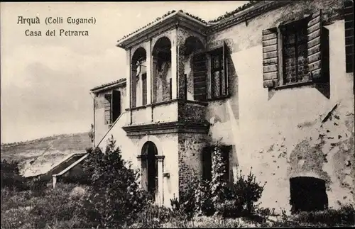 Ak Arquà Petrarca Veneto, Colli Euganei, Casa del Petrarca